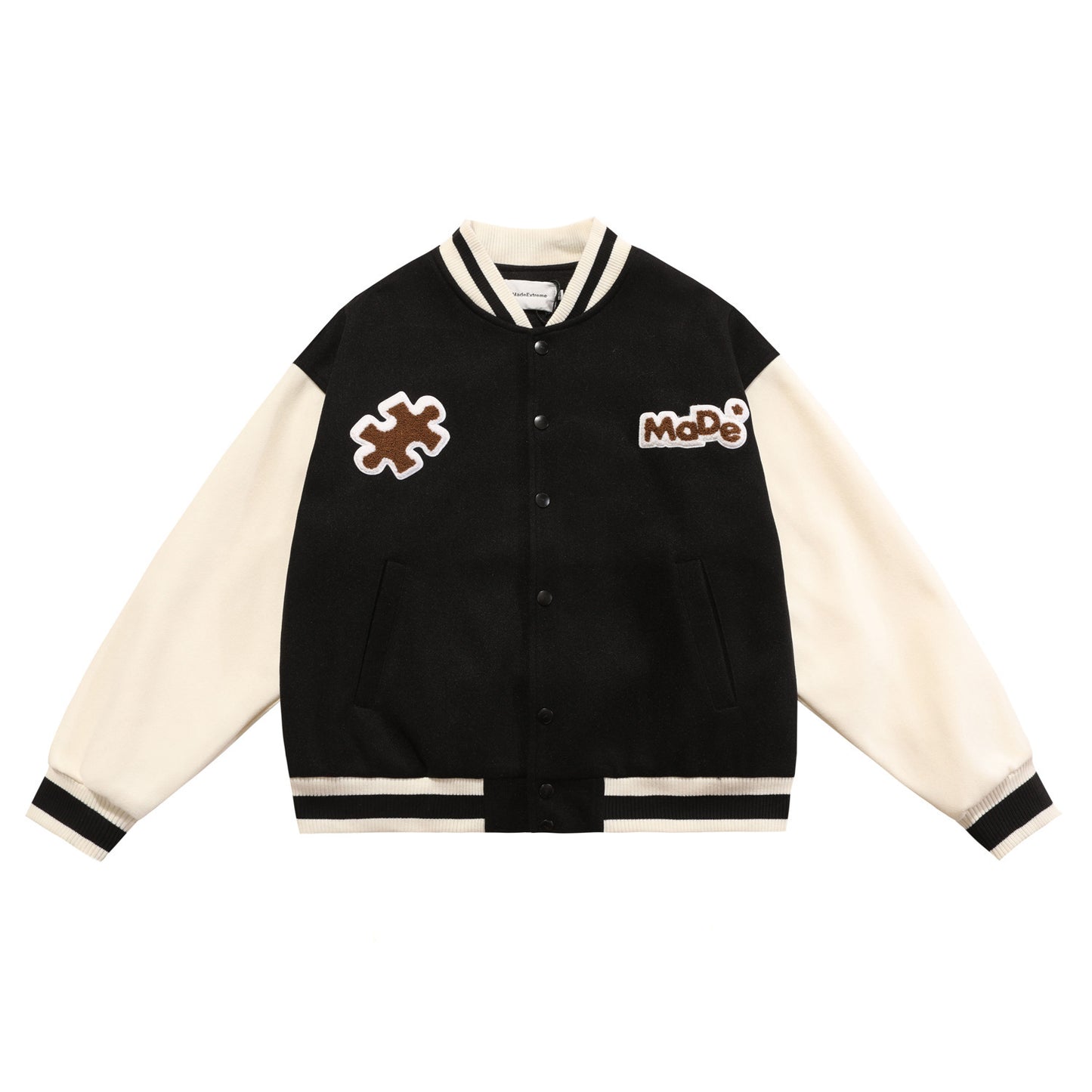 Men And Women American Vintage Casual Street Baseball Jacket