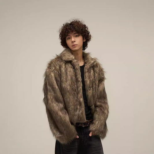 Winter Maychao Environmental Protection Fur Jacket Men's Design Sense