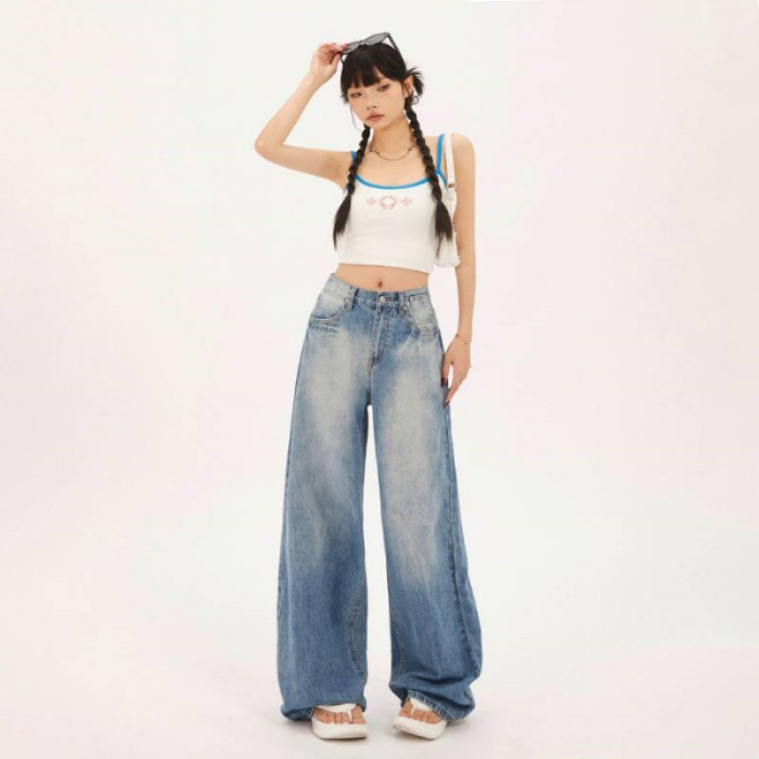 Fashionable All-match Straight Jeans For Women