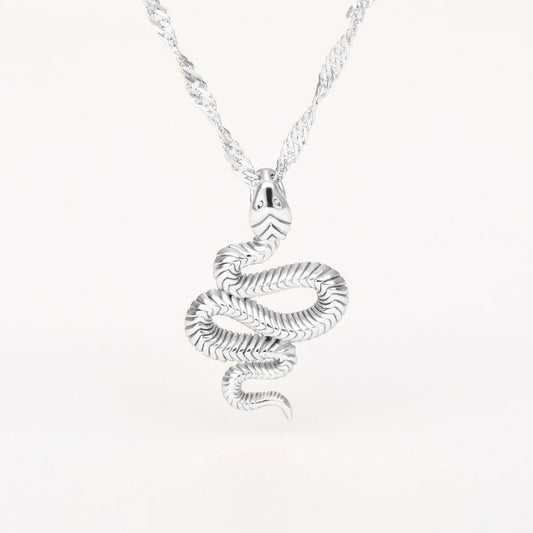 Stainless Steel Snake Necklaces For Women Men Gold Silver Color Zodiac Animal Neck Chain Male Female Pendant Necklace Jewelry