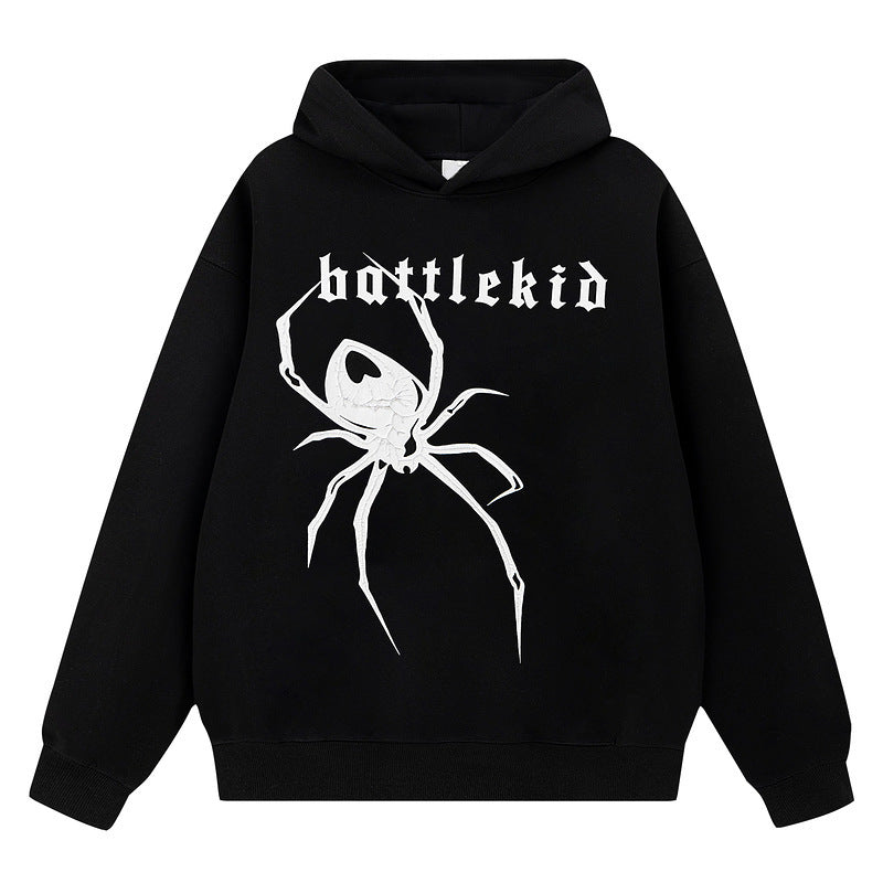 Spider Three-dimensional Printed Hoodie Men And Women