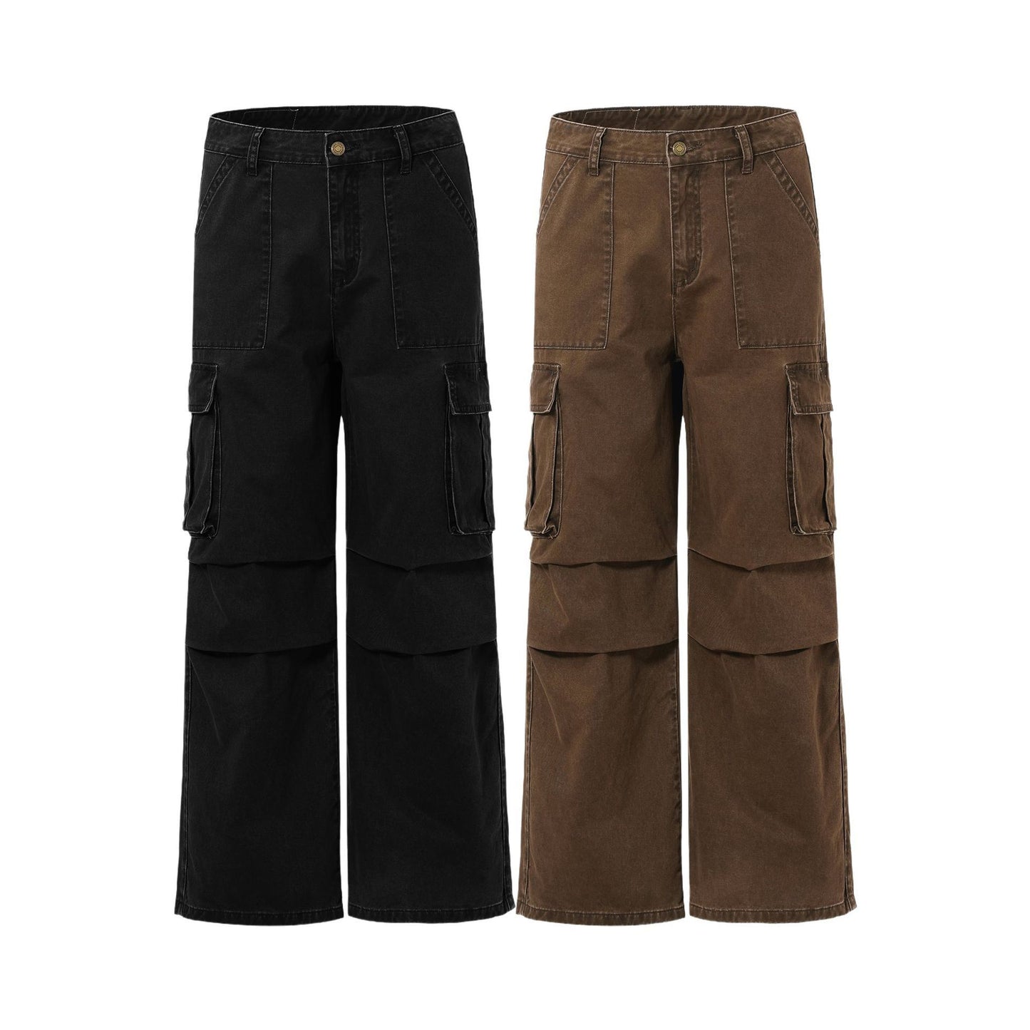 Maillard Retro Multi-pocket Cargo Pants Men And Women