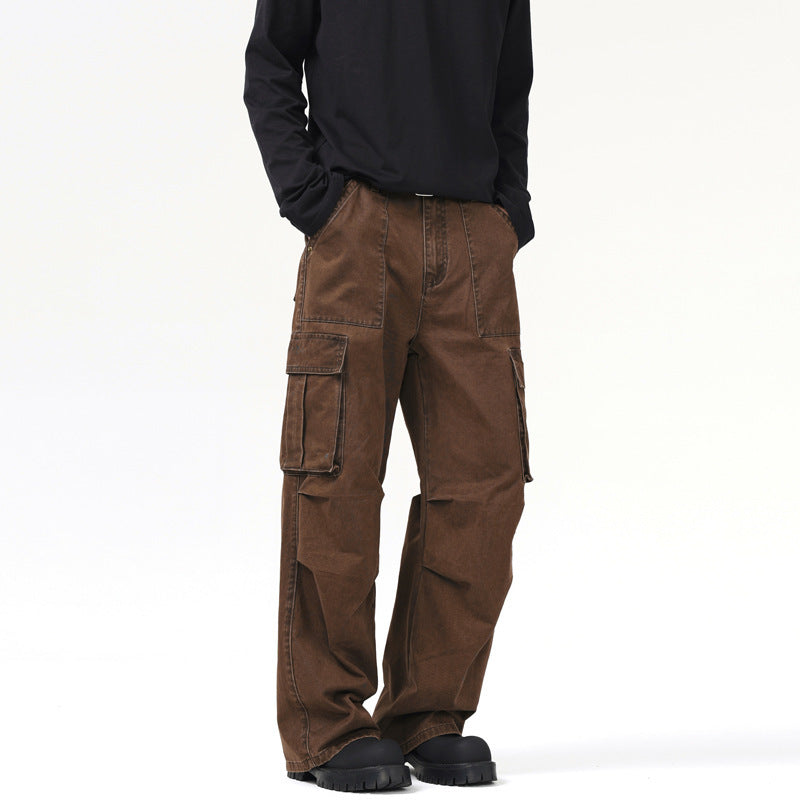 Maillard Retro Multi-pocket Cargo Pants Men And Women