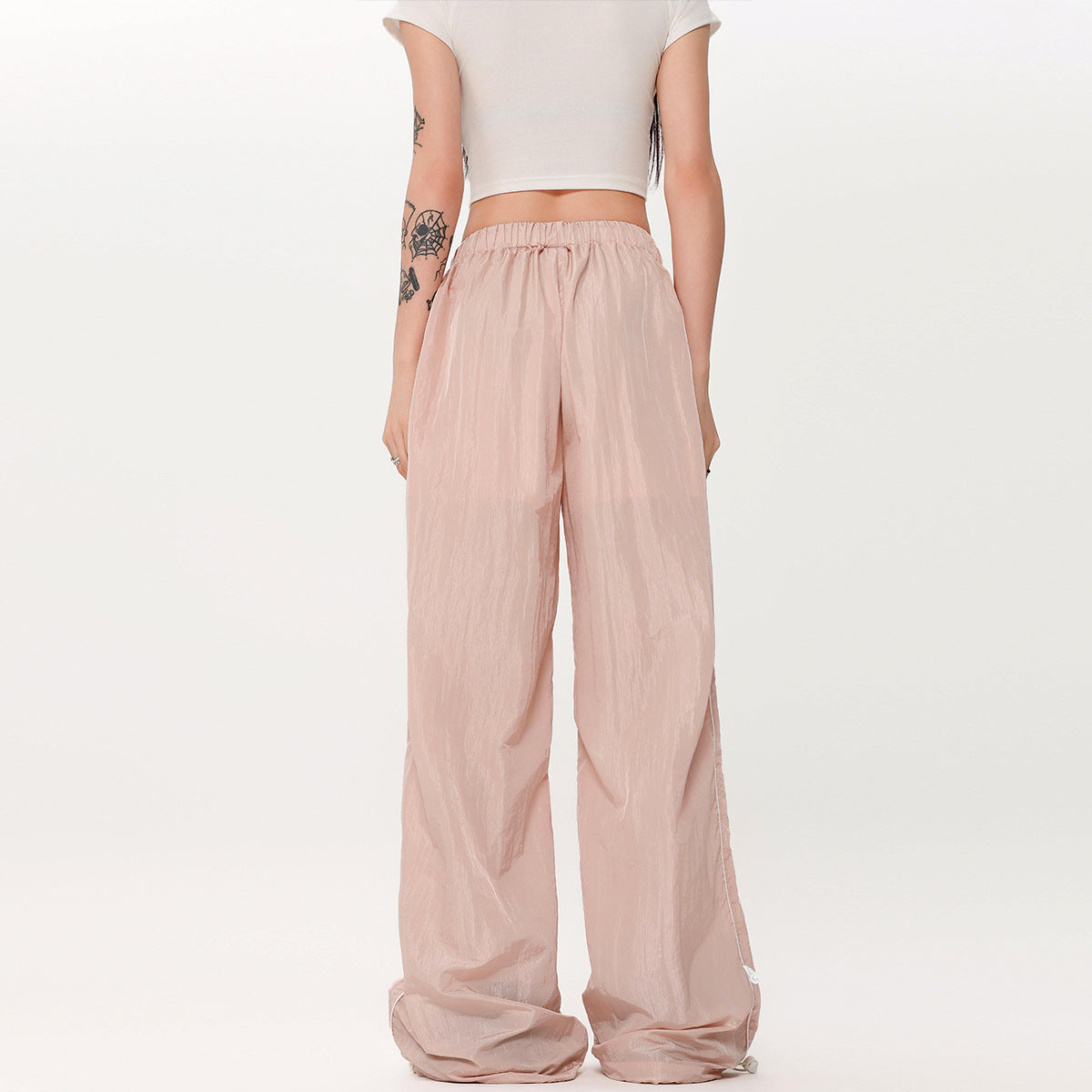 Fashion Women Bow Wide-leg Casual Pants