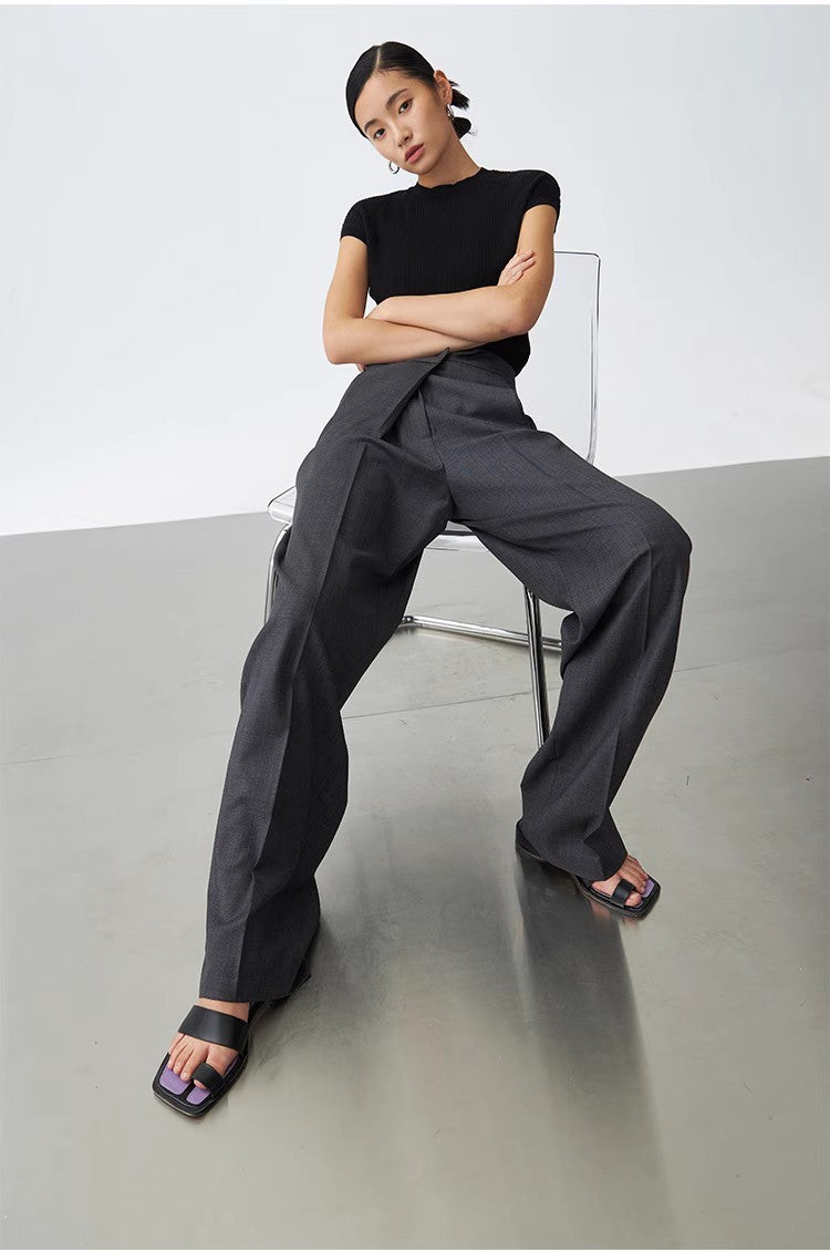 Straight-leg Suit Pants For Women