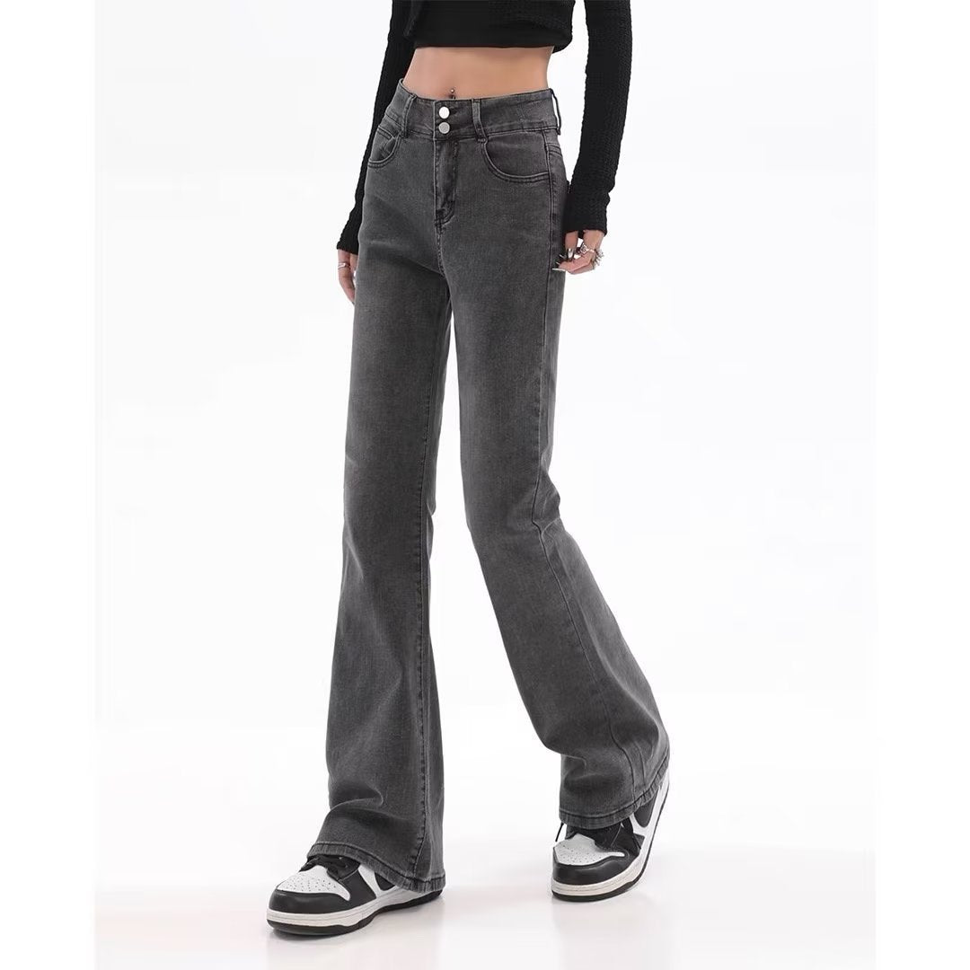 Retro American Slightly Flared Jeans Women