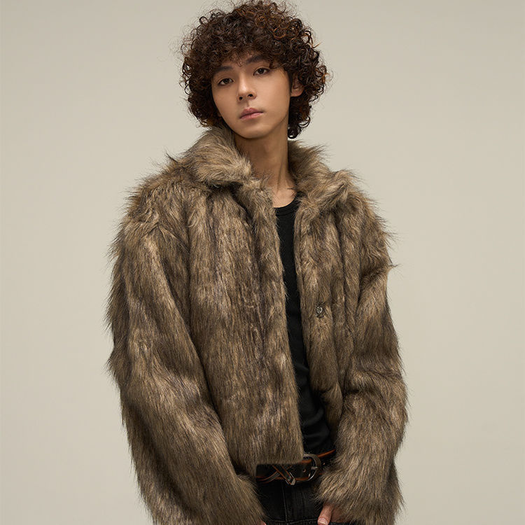 Winter Maychao Environmental Protection Fur Jacket Men's Design Sense