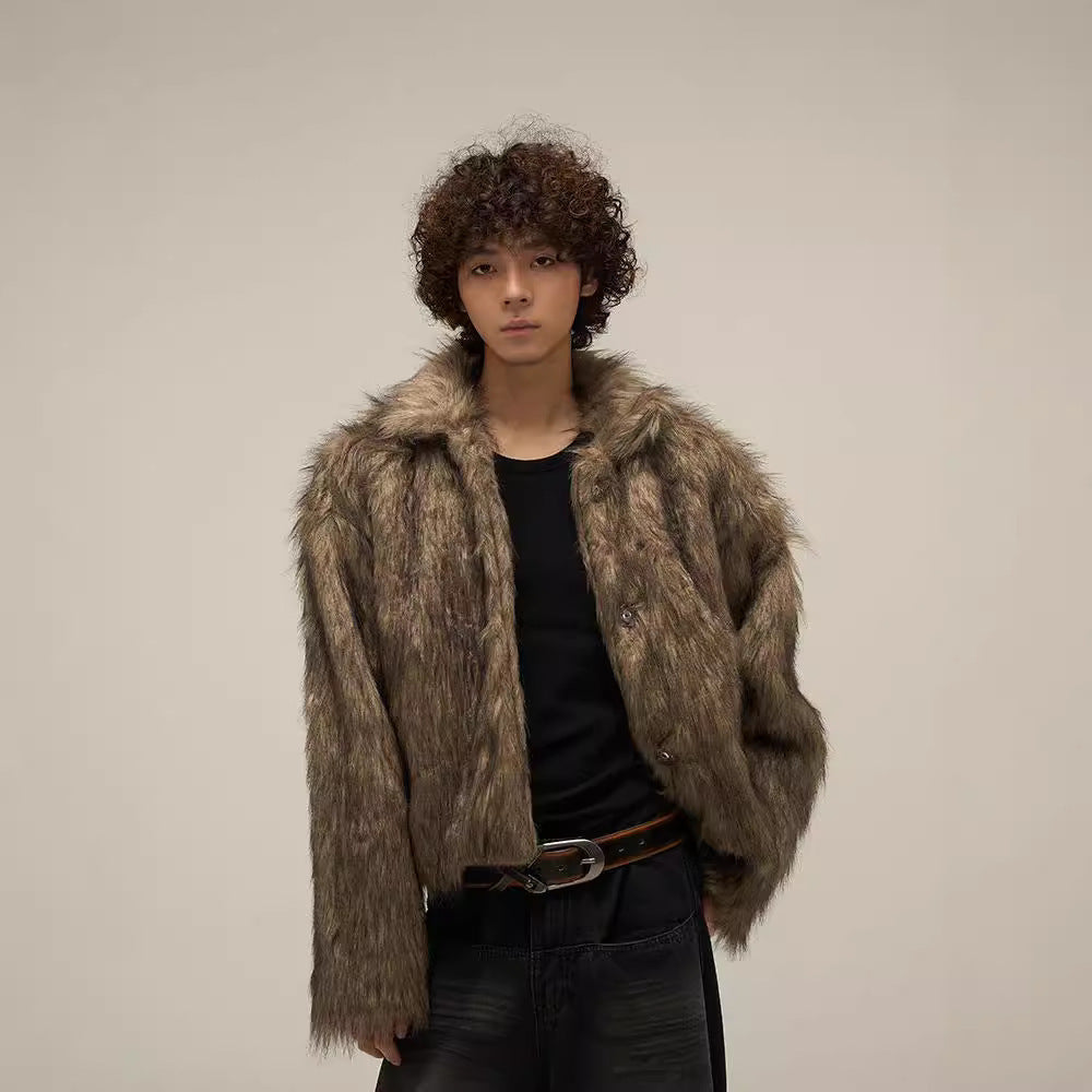 Winter Maychao Environmental Protection Fur Jacket Men's Design Sense