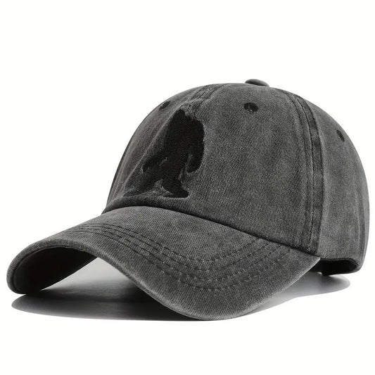 Orangutan Embroidered Washed Baseball Cap Outdoor Leisure