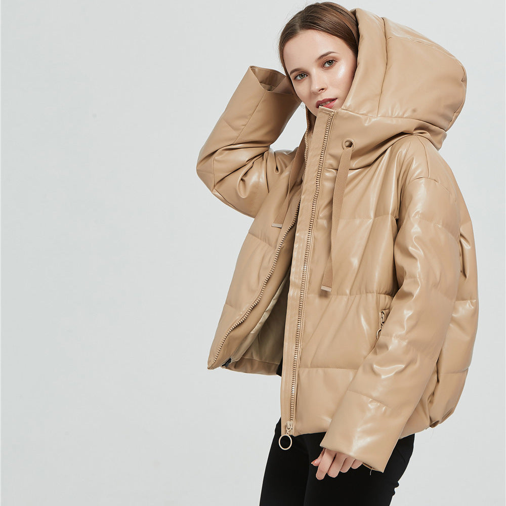 Women's hooded zipper fashion jacket