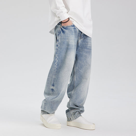 Fashion Retro Distressed Washed Jeans Men