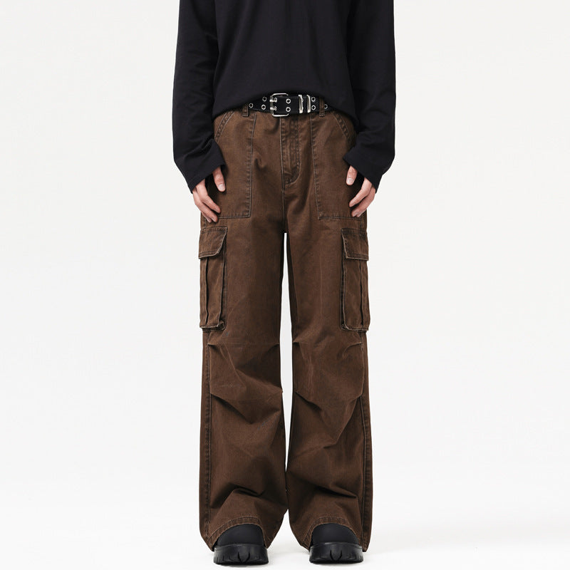 Maillard Retro Multi-pocket Cargo Pants Men And Women