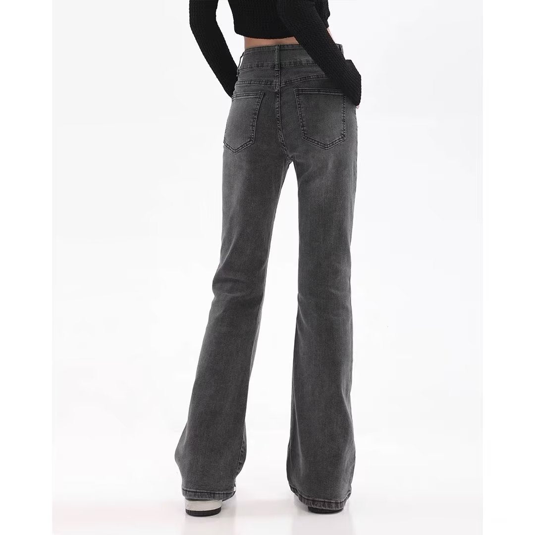 Retro American Slightly Flared Jeans Women