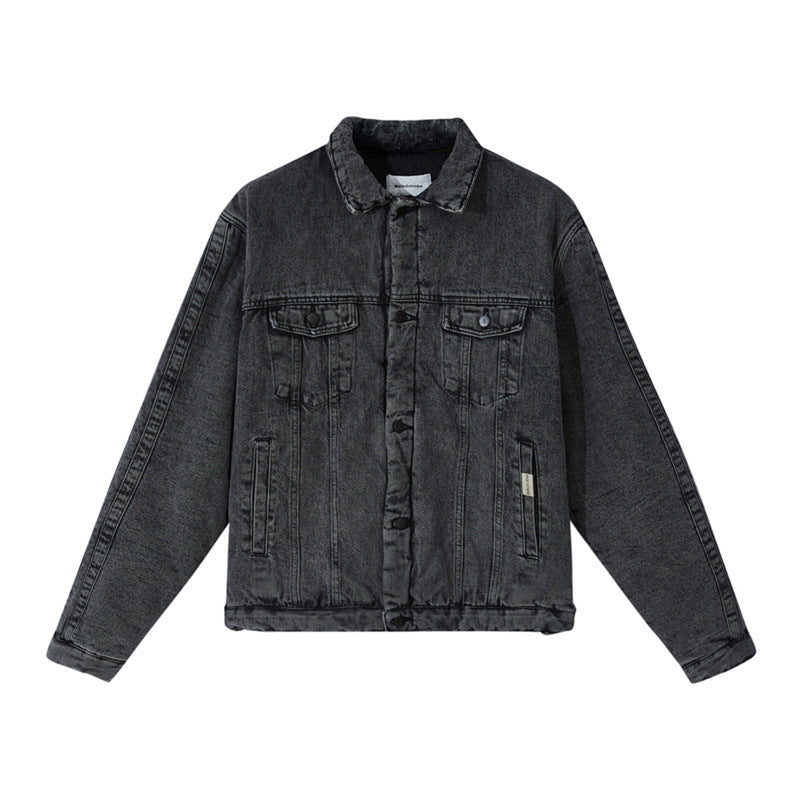 Men And Women Vintage Old Washed Denim Jacket