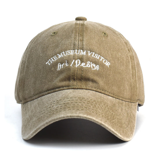 Washed Cotton Printed Hat Old Dad Hat