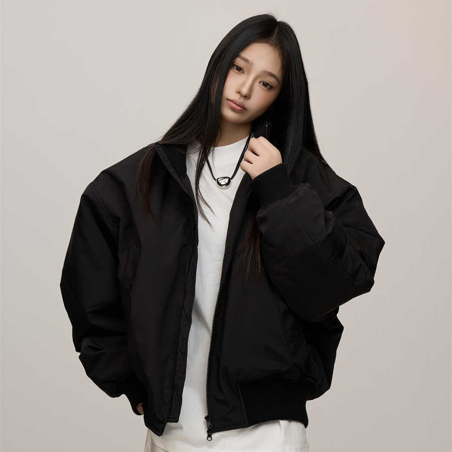 Women's High-grade Stand Collar Cotton Jacket