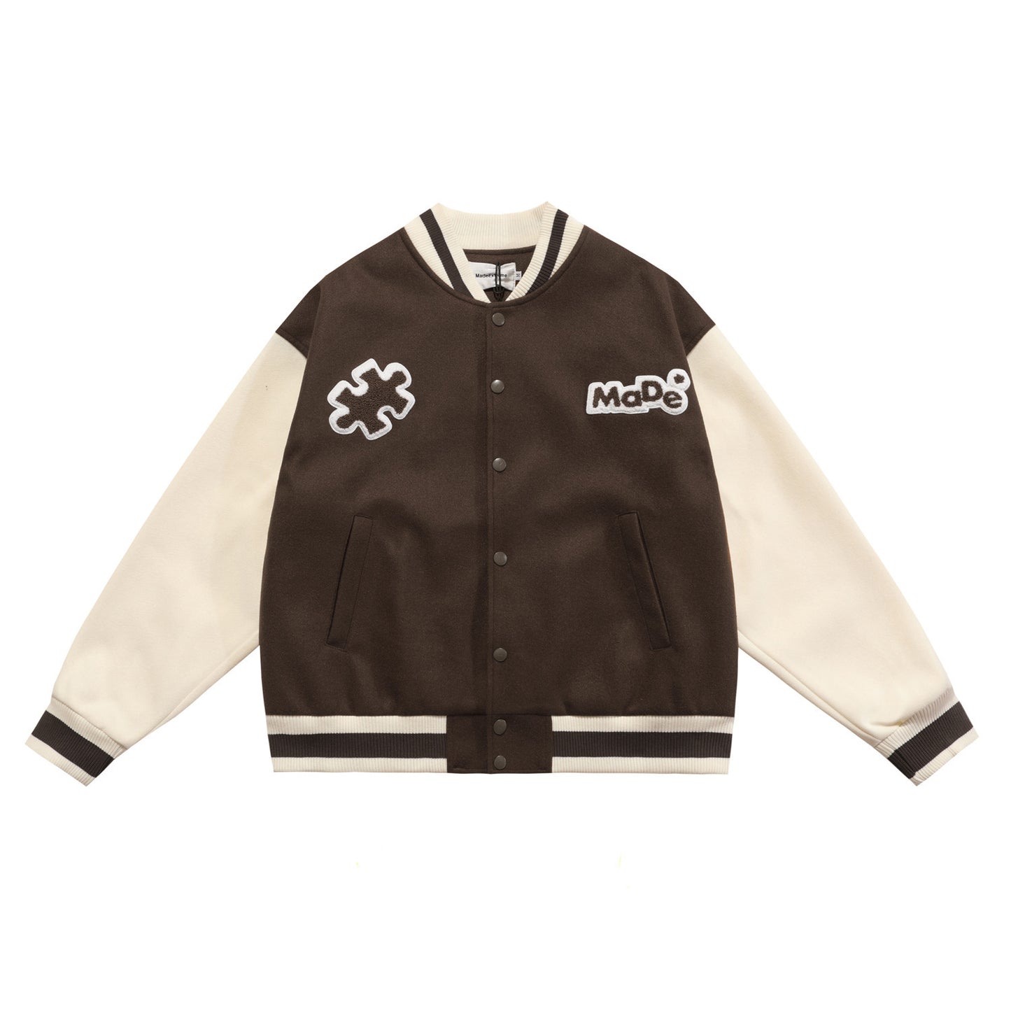 Men And Women American Vintage Casual Street Baseball Jacket