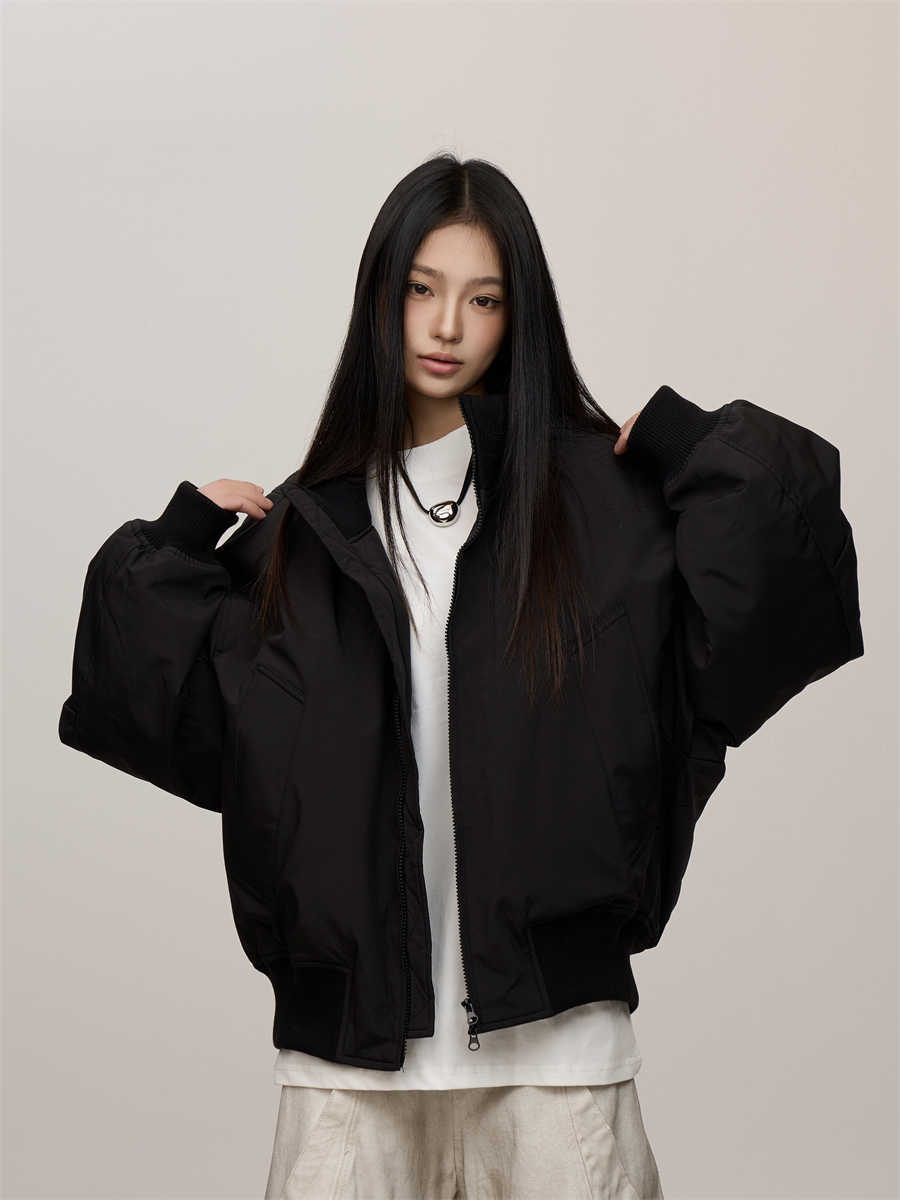 Women's High-grade Stand Collar Cotton Jacket