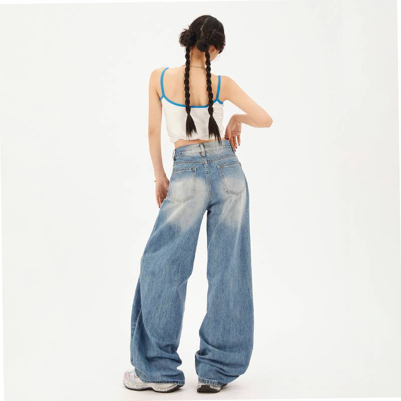 Fashionable All-match Straight Jeans For Women