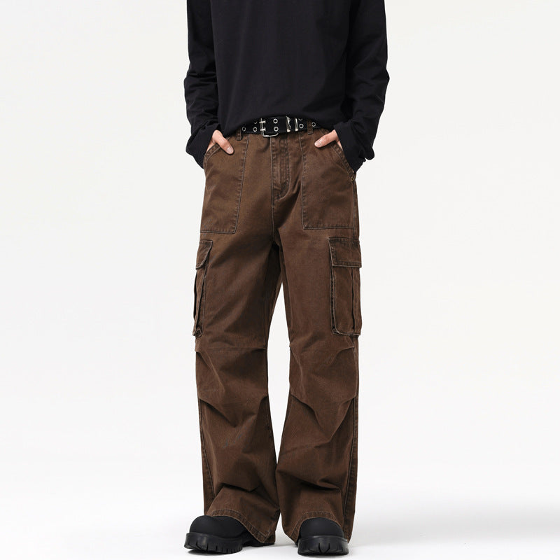 Maillard Retro Multi-pocket Cargo Pants Men And Women