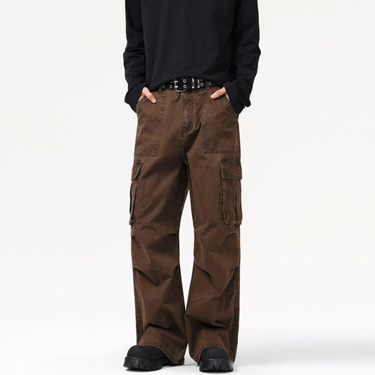 Maillard Retro Multi-pocket Cargo Pants Men And Women