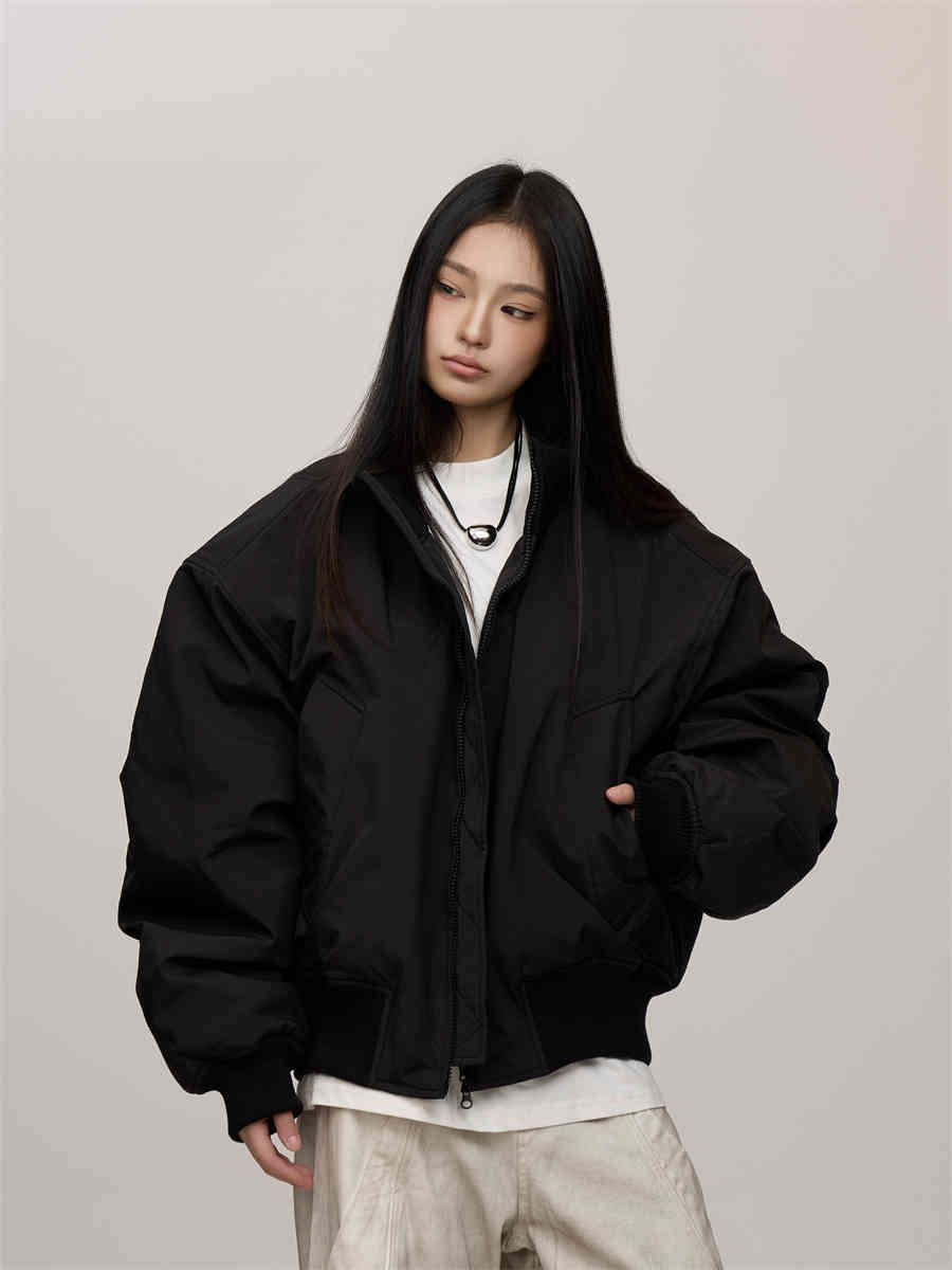 Women's High-grade Stand Collar Cotton Jacket