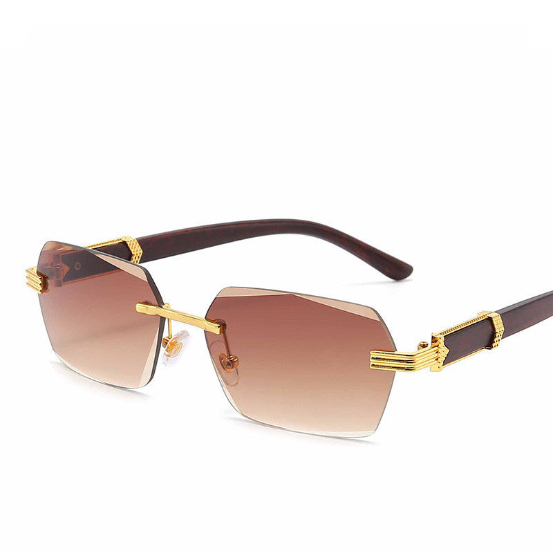 Frameless Cut-Edge Gradient Marine Sunglasses