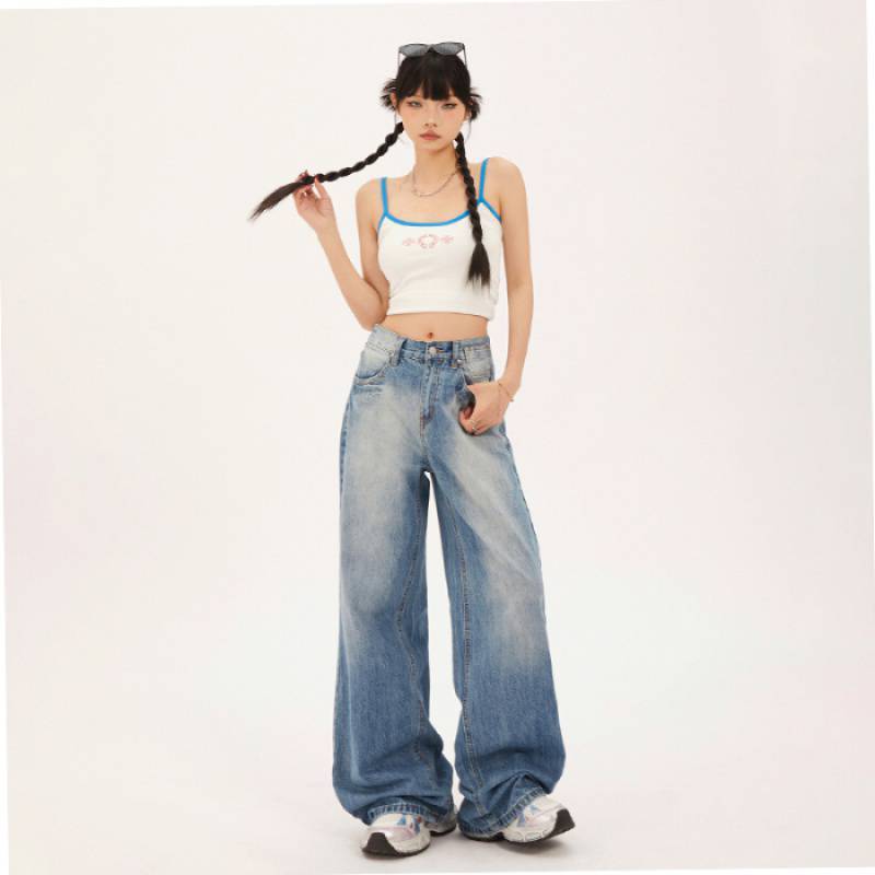 Fashionable All-match Straight Jeans For Women