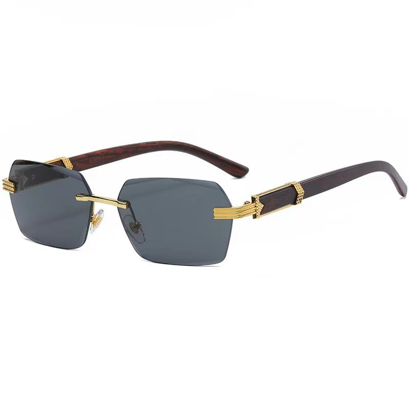 Frameless Cut-Edge Gradient Marine Sunglasses